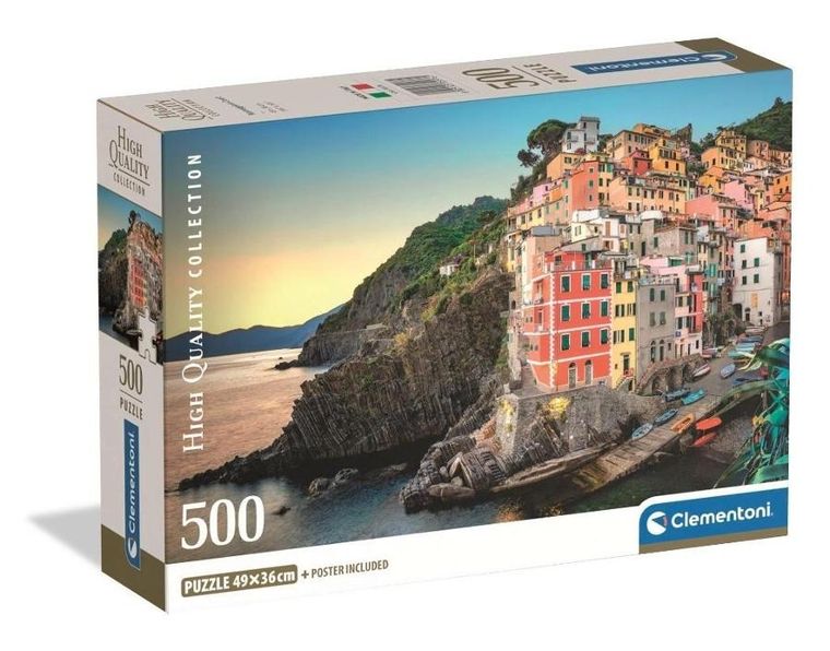 Clementoni, High Quality, Riomaggiore Coast, puzzle, 500 elementów