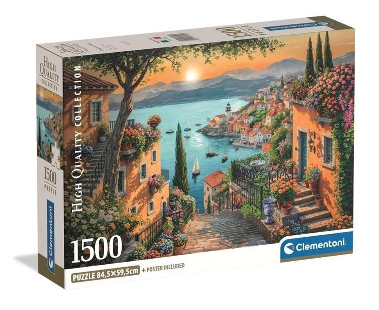 Clementoni, High Quality, Steps To The Harbor, puzzle, 1500 elementów
