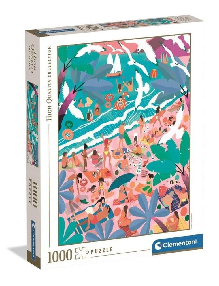 Clementoni, High Quality, Sunday At The Beach, puzzle, 1000 elementów