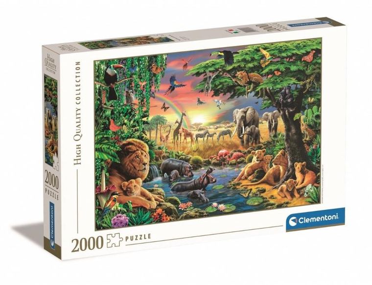 Clementoni, High Quality, The African Gathering, puzzle, 2000 elementów