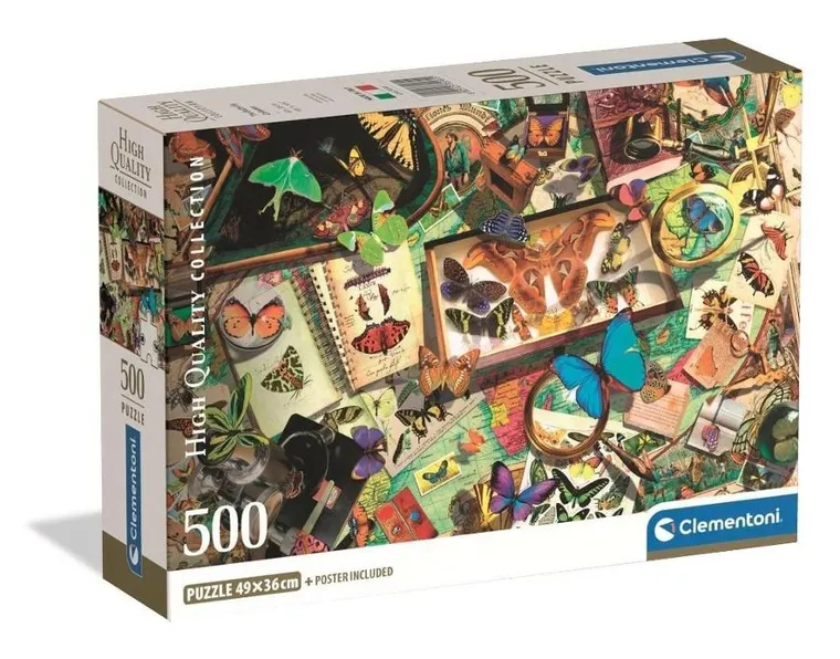 Clementoni, High Quality, The Butterfly Collector, puzzle, 500 elementów