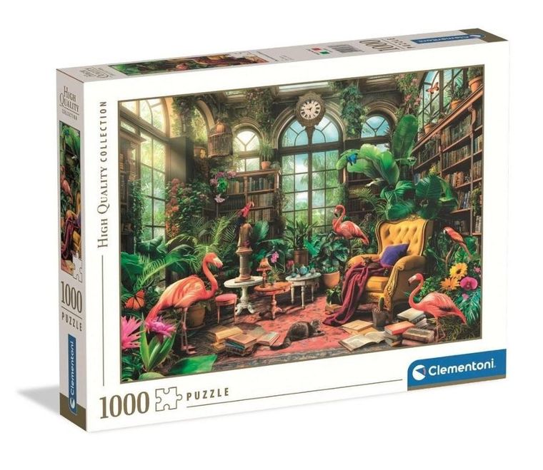 Clementoni, High Quality, The Greenhouse Library, puzzle, 1000 elementów