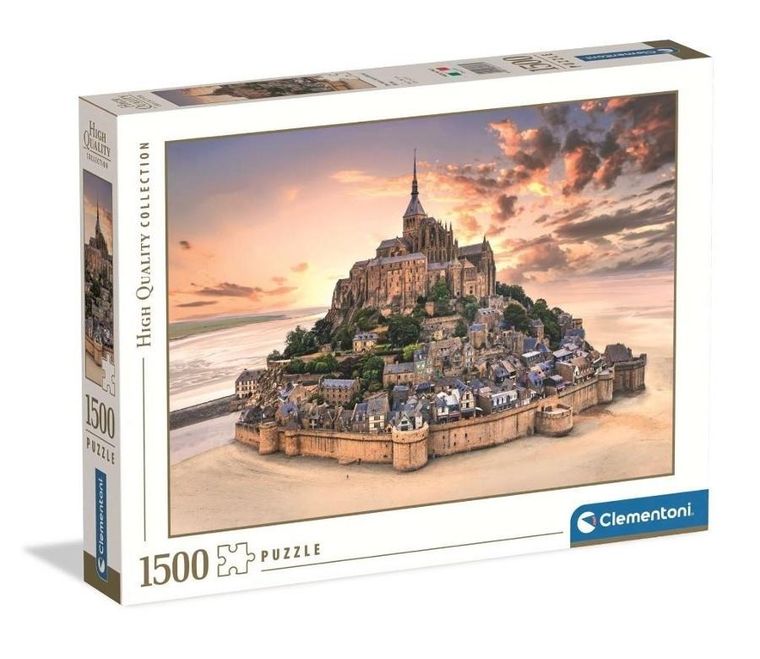 Clementoni, High Quality, The Mount Saint, Michel Rising, puzzle, 1500 elementów