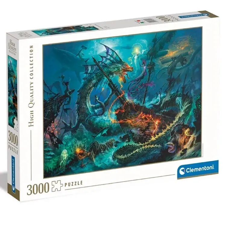 Clementoni, High Quality, The Underwater Battle, puzzle, 3000 elementów