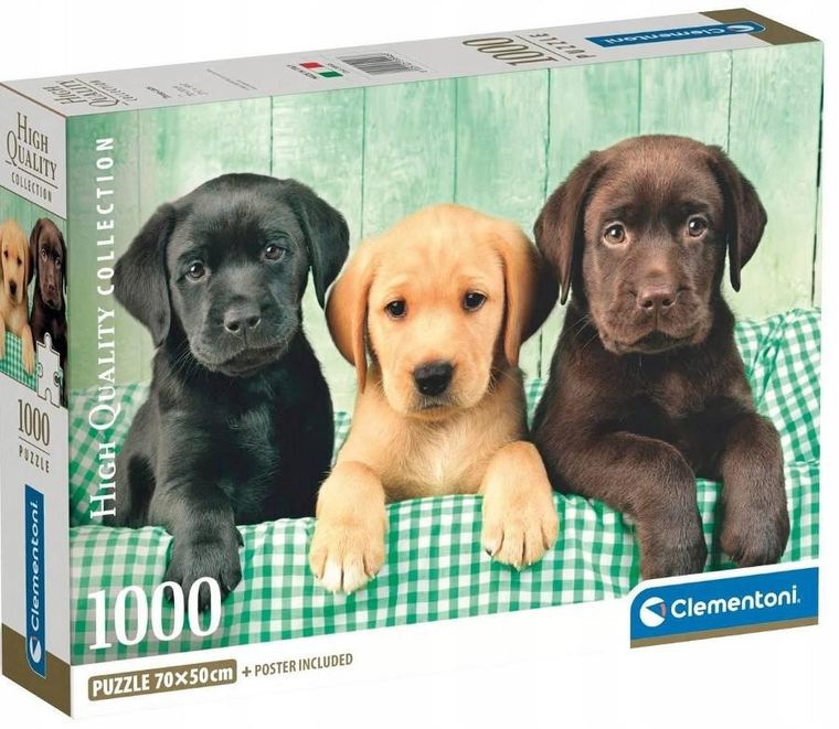 Clementoni, High Quality, Three Labs, puzzle, 1000 elementów