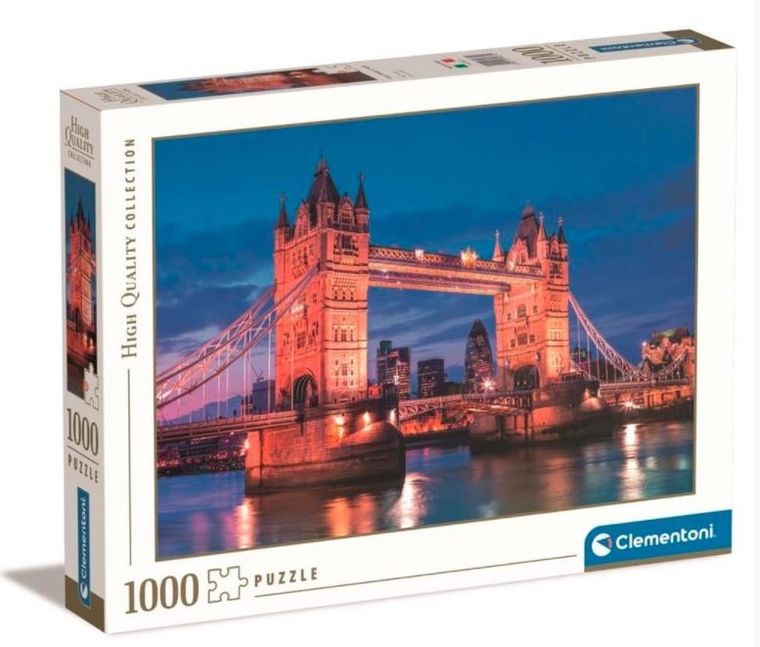Clementoni, High Quality, Tower Bridge w nocy, puzzle, 1000 elementów