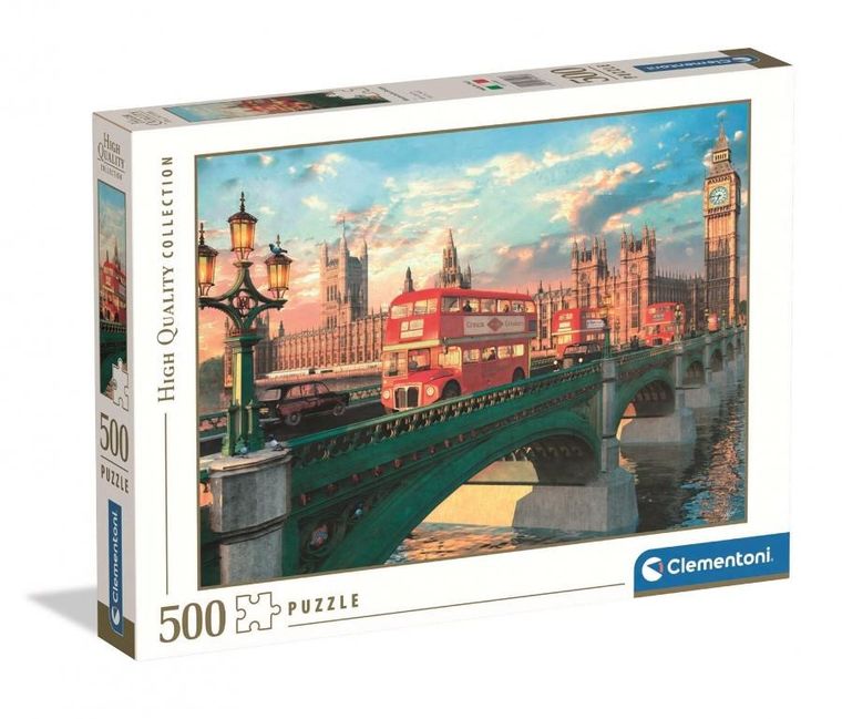Clementoni, High Quality, Westminster Bridge, puzzle, 500 elementów