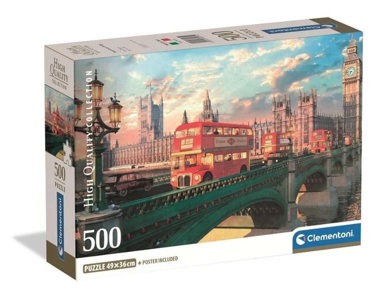 Clementoni, High Quality, Westminster Bridge, puzzle, 500 elementów