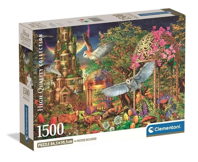 Clementoni, High Quality, Woodland Fantasy Garden, puzzle, 1500 elementów