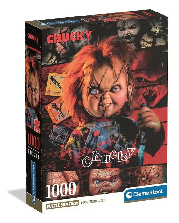 Clementoni, Horror Collection, Chucky, puzzle, 1000 elementów