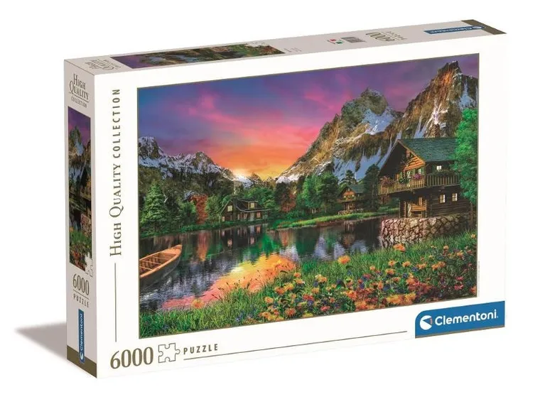 Clementoni, HQ Alpine lake, puzzle, 6000 elementów