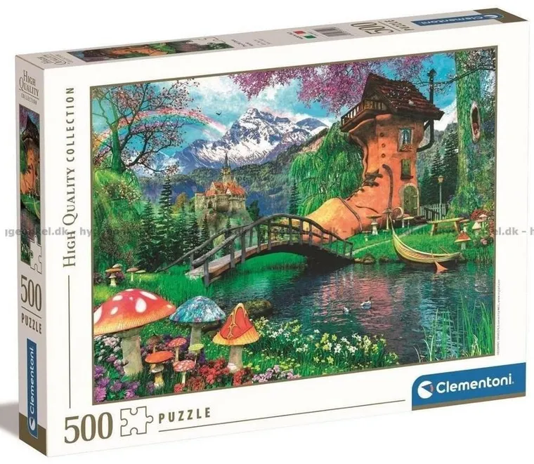 Clementoni, HQ The Old Shoe House, puzzle, 500 elementów