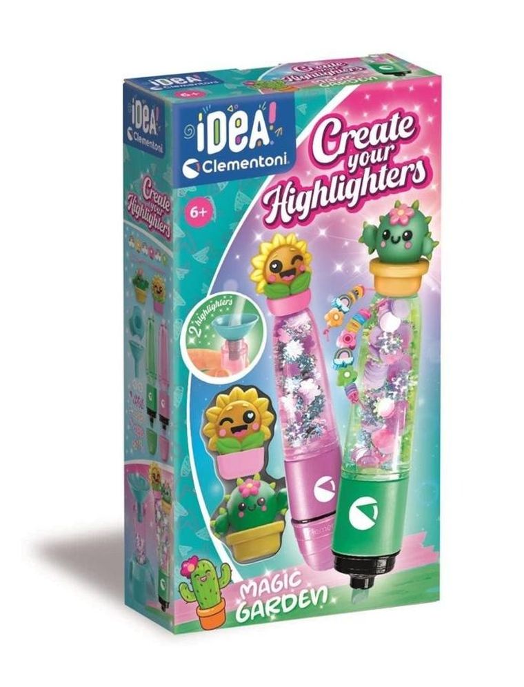 Clementoni, Idea, fabryka markerów, magiczny ogród, zestaw kreatywny