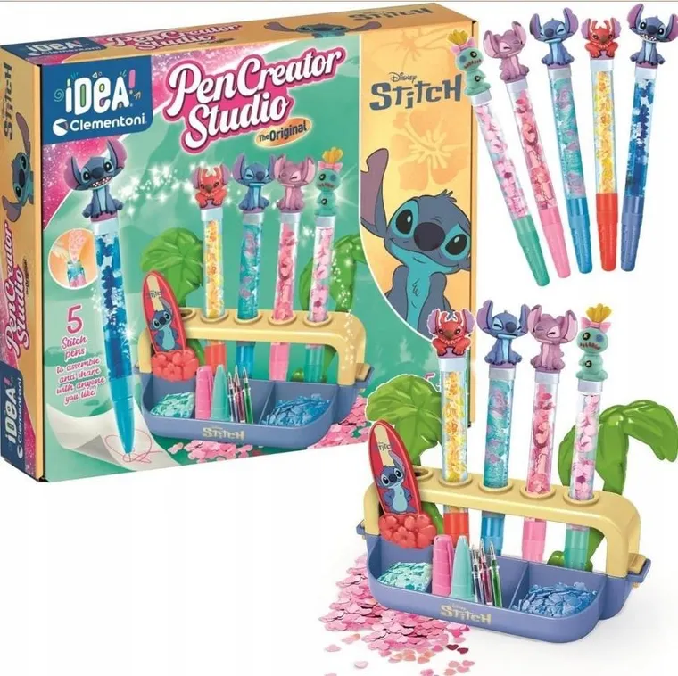 Clementoni, Idea, Lilo i Stitch, Fabryka długopisów, zestaw kreatywny