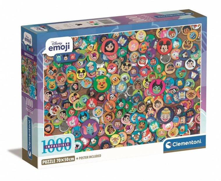 Clementoni, Impossible, Disney Emoji, puzzle, 1000 elementów