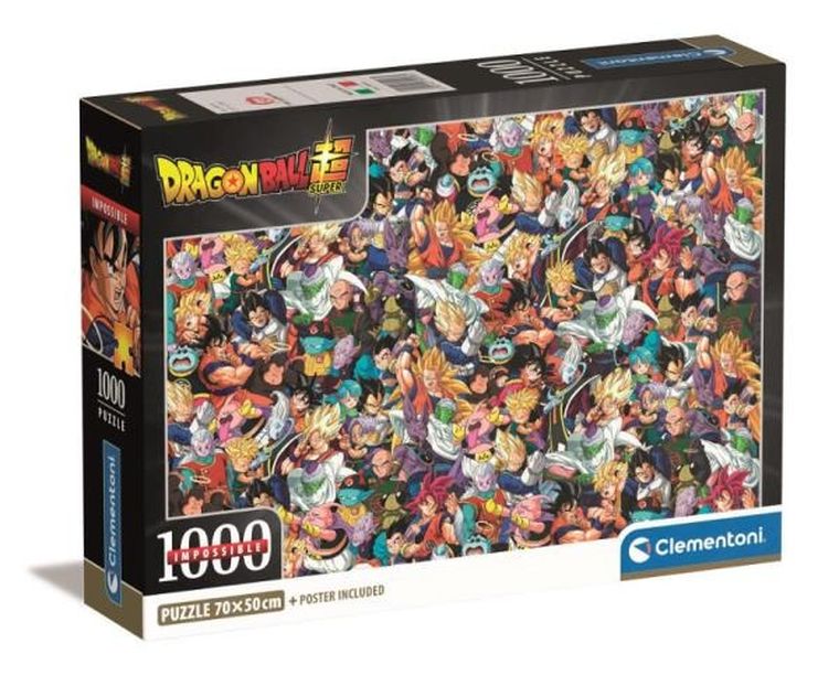 Clementoni, Impossible, Dragon Ball, puzzle + plakat, 1000 elementów