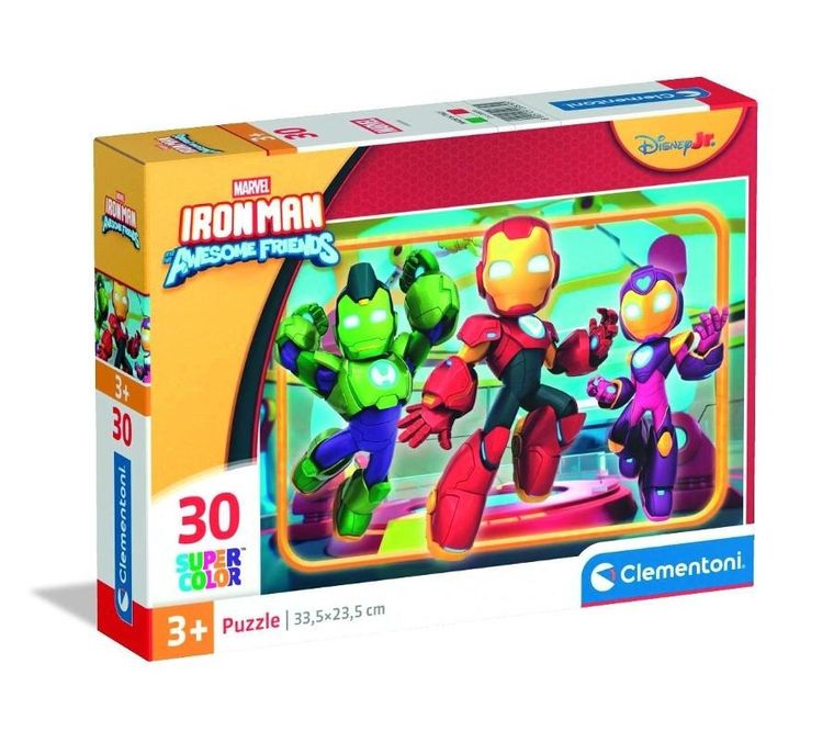 Clementoni, Iron Man i super ekipa, puzzle, 30 elementów