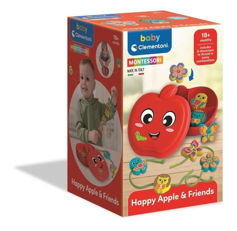 Clementoni, Jabłko I Przyjaciele, przeplatanka, zestaw kreatywny