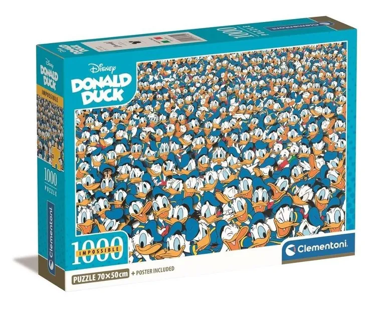 Clementoni, Kaczor Donald, puzzle, 1000 elementów