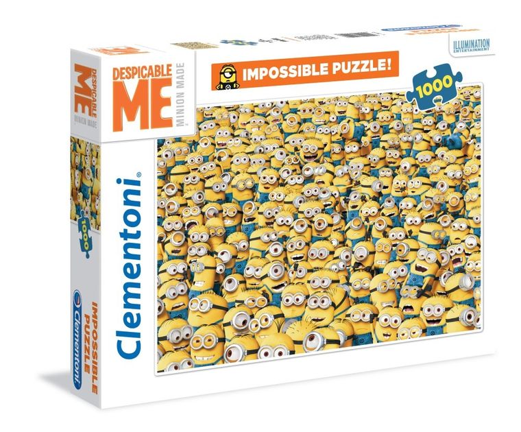 Clementoni, Minionki, puzzle, Impossible, 1000 elementów