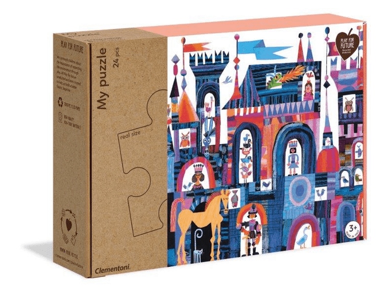 Clementoni, Moje puzzle, zamek, 24 elementy