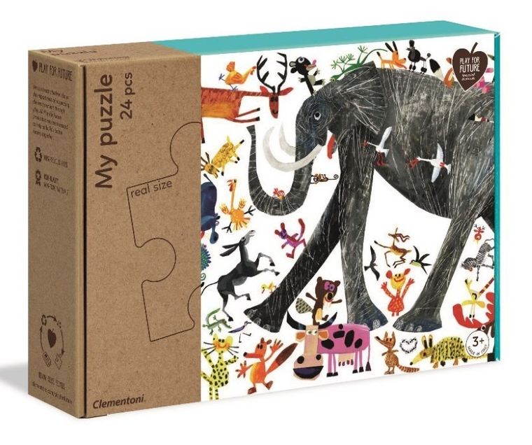 Clementoni, Moje puzzle, zwierzęta, 24 elementy