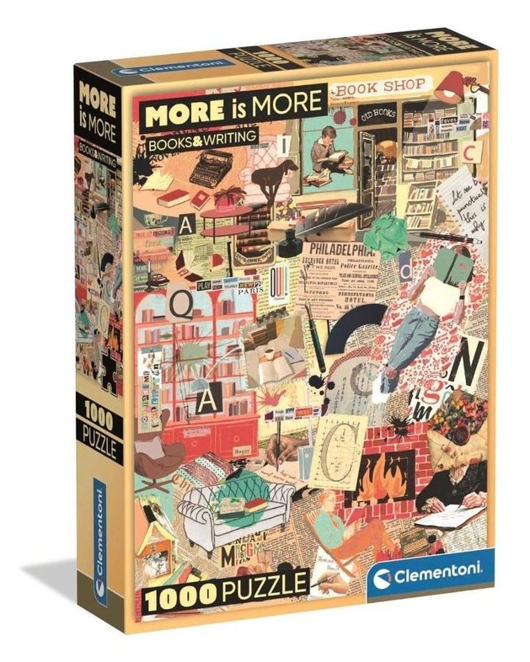 Clementoni, More is More, Books Writing, puzzle, 1000 elementów