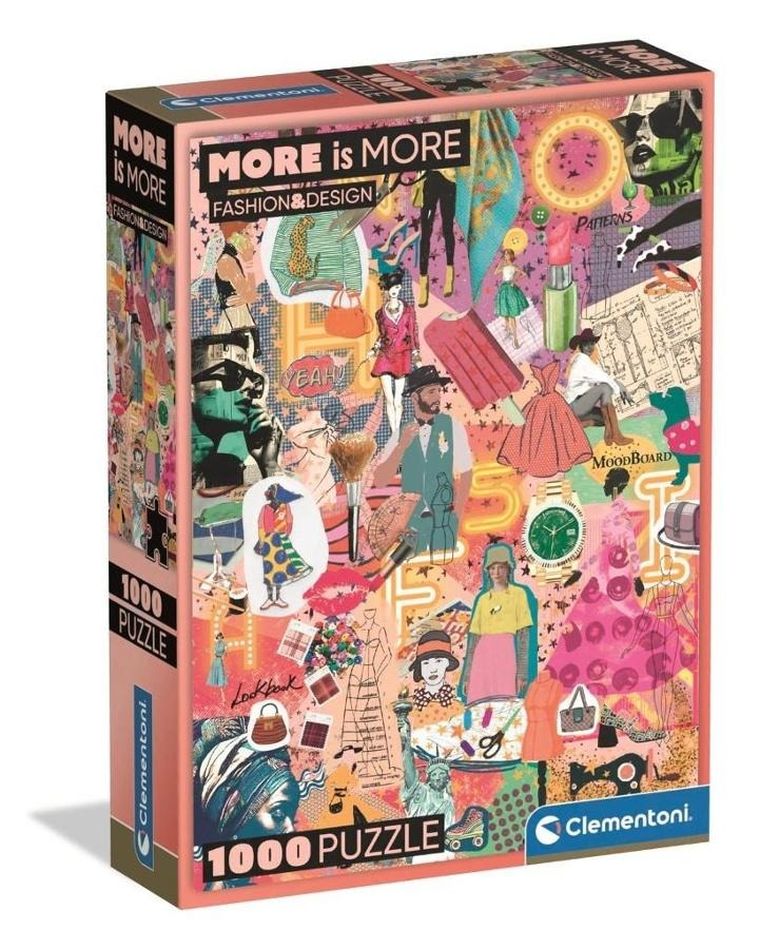 Clementoni, More is More, Fashion Design, puzzle, 1000 elementów