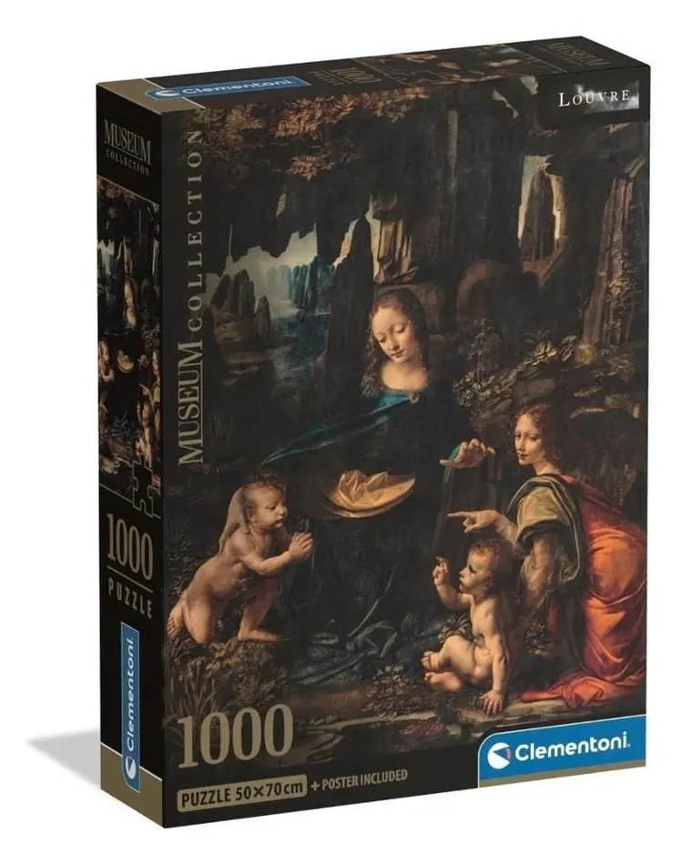 Clementoni, Museum, Leonardo, The Virgin Of The Rock, puzzle, 1000 elementów