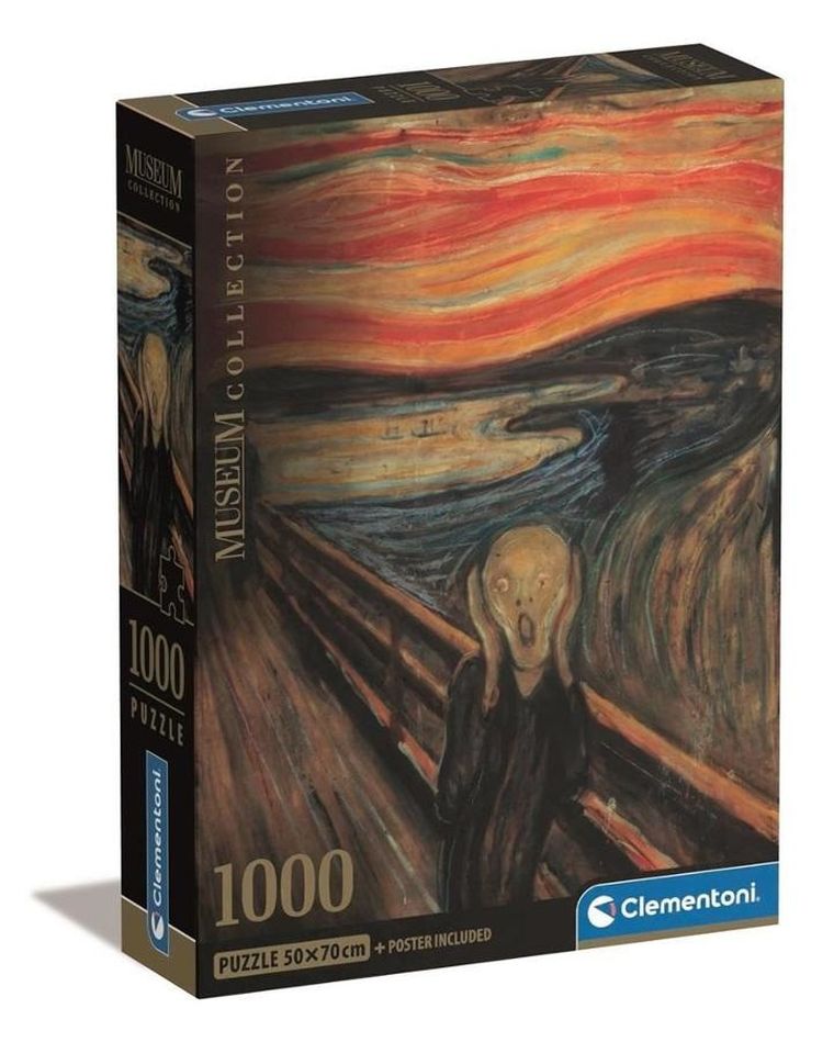 Clementoni, Museum, L'urlo Di Munch, puzzle, 1000 elementów