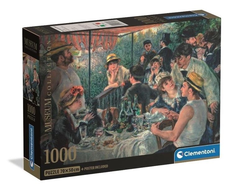 Clementoni, Museum, Renoir, Luncheon Of The Boatin, puzzle, 1000 elementów