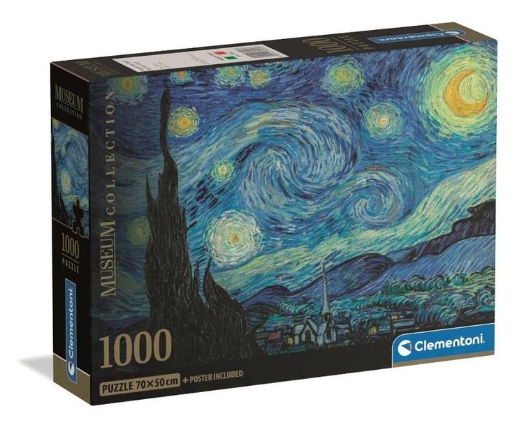 Clementoni, Museum, Van Gogh, The Starry Night, puzzle, 1000 elementów