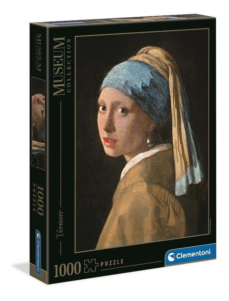 Clementoni, Museum, Vermeer: Dziewczyna z perłą, puzzle, 1000 elementów