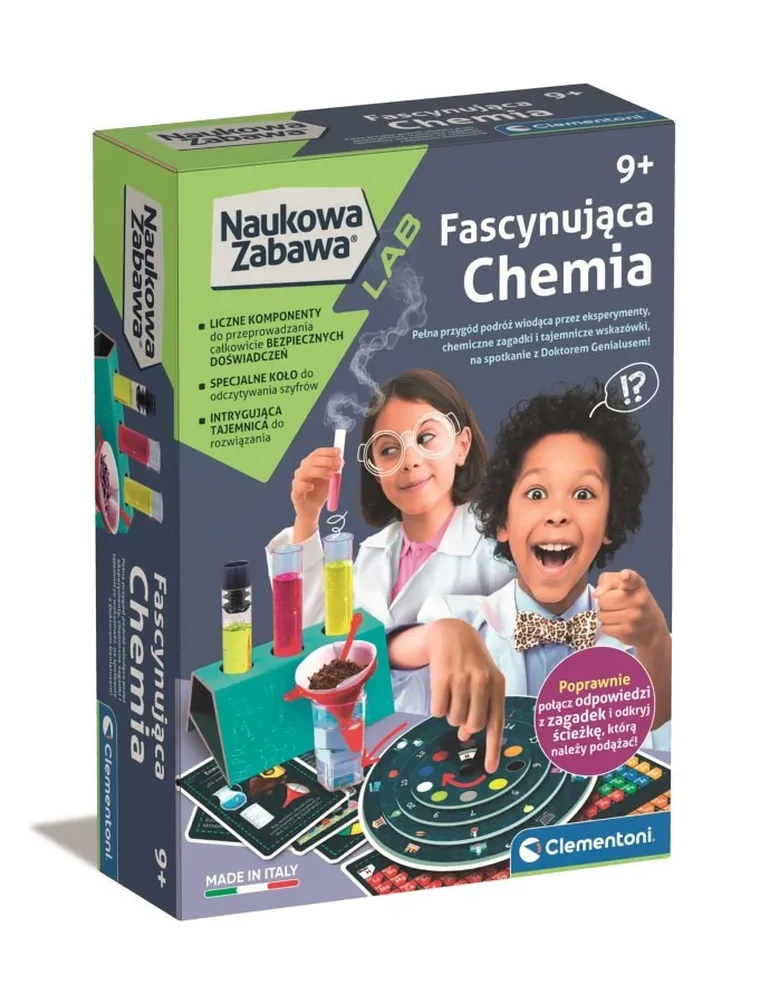 Clementoni, Naukowa Zabawa, Fascynująca Chemia, zestaw edukacyjny