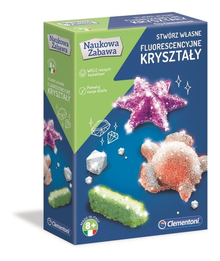 Clementoni, Naukowa Zabawa, Fluorescencyjne kryształy