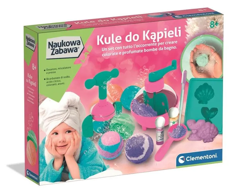 Clementoni, Naukowa Zabawa, Kule do kąpieli, zestaw edukacyjny