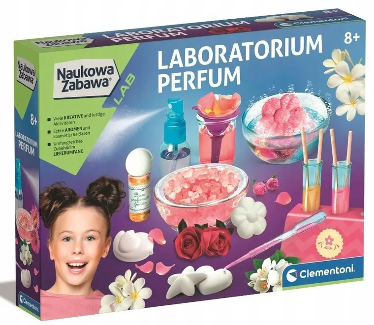 Clementoni, Naukowa Zabawa, Laboratorium perfum, zestaw edukacyjny