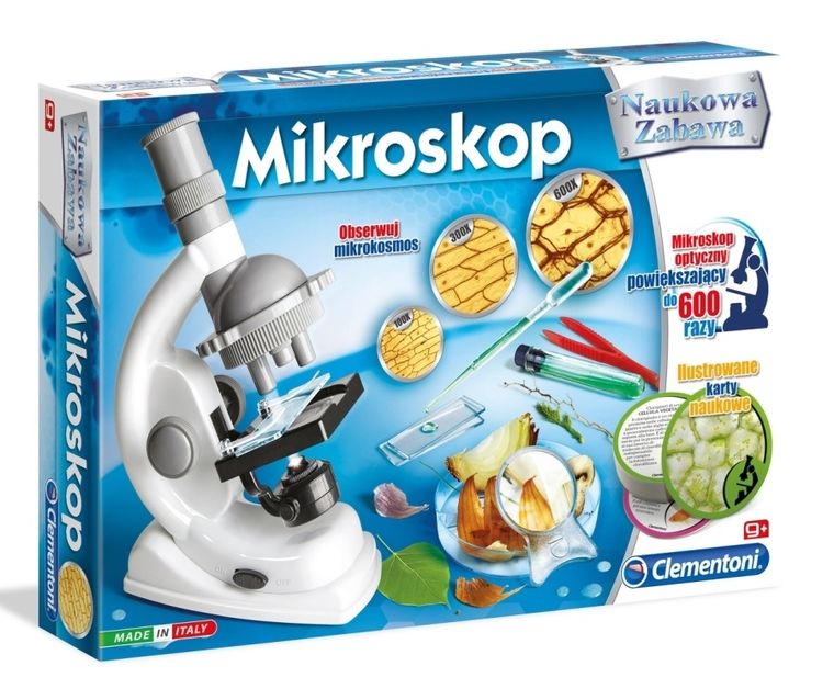 Clementoni, Naukowa zabawa, mikroskop, zabawka edukacyjna