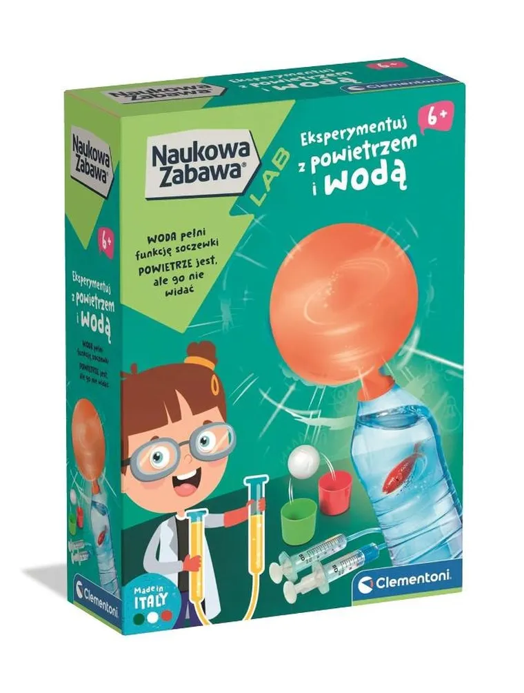 Clementoni, Naukowa Zabawa, Woda i powietrze, zestaw edukacyjny
