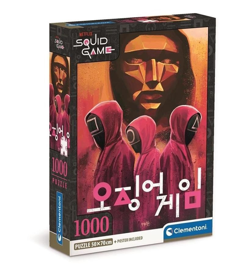 Clementoni, Netflix Squid Game, puzzle, 1000 elementów