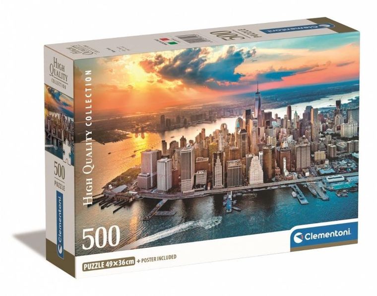 Clementoni, New York, puzzle, 500 elementów