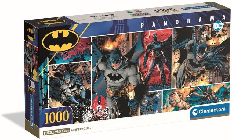 Clementoni, Panorama, Batman, puzzle, 1000 elementów