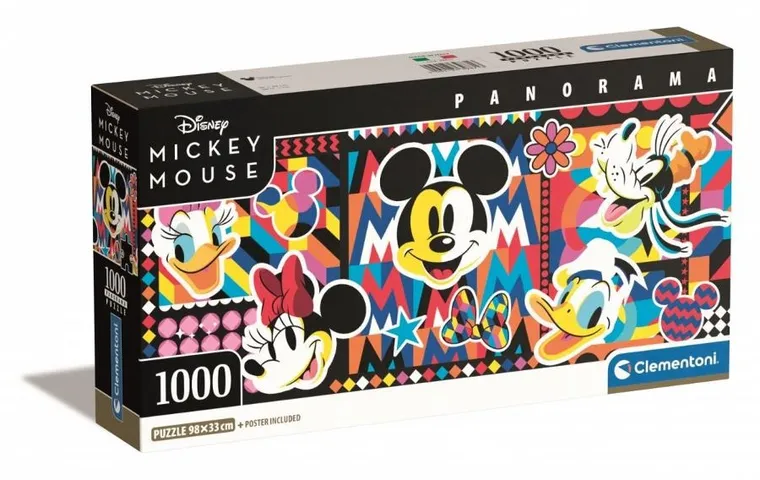 Clementoni, Panorama, Compact, Disney Classic, puzzle, 1000 elementów