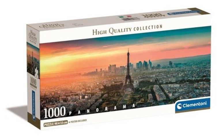 Clementoni, Panorama, Paris, Paryż, puzzle, 1000 elementów