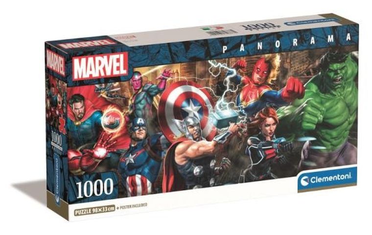 Clementoni, Panorama, The Avengers, puzzle, 1000 elementów