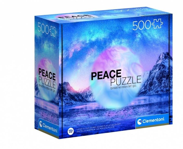 Clementoni, Peace Collection, Light Blue, puzzle, 500 elementów