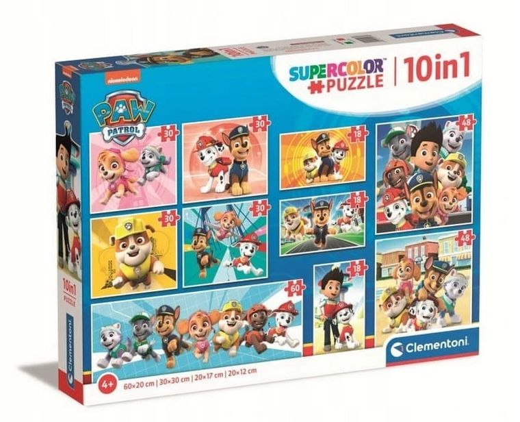Clementoni, Psi Patrol, puzzle 10w1