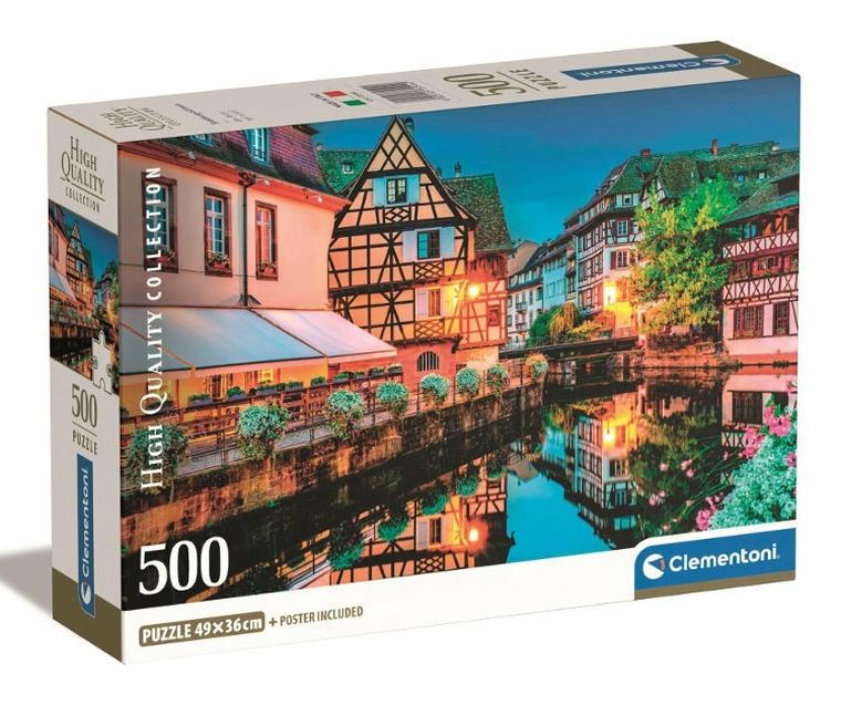 Clementoni, Starówka w Strasburgu, puzzle, 500 elementów