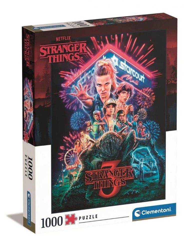 Clementoni, Stranger Things, puzzle, 1000 elementów