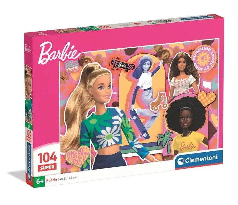 Clementoni, Super, Barbie, puzzle, 104 elementów